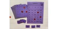 Bingo majuscules, minuscules et syllabes